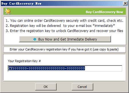 Cardrecovery key code